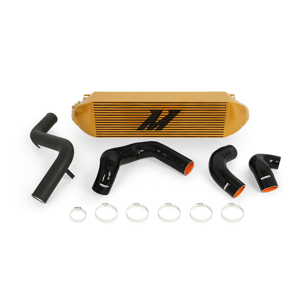 Mishimoto — Mishimoto 2013+ Ford Focus ST Gold Intercooler w/ Black Pipes - view 10